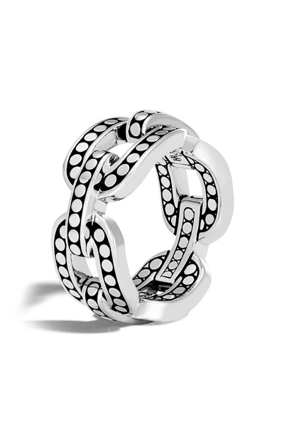 Shop John Hardy Dot Band Ring In Silver