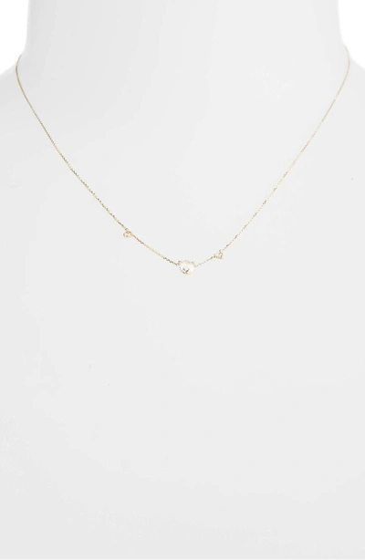 Shop Wwake Counting Collection Three-step Rose Cut Diamond Necklace In Gold