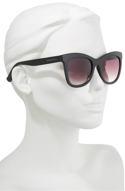 Shop Seafolly Manly 52mm Cat Eye Sunglasses - Black