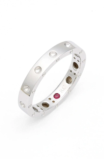 Shop Roberto Coin 'symphony - Pois Moi' Ruby Band Ring In White Gold