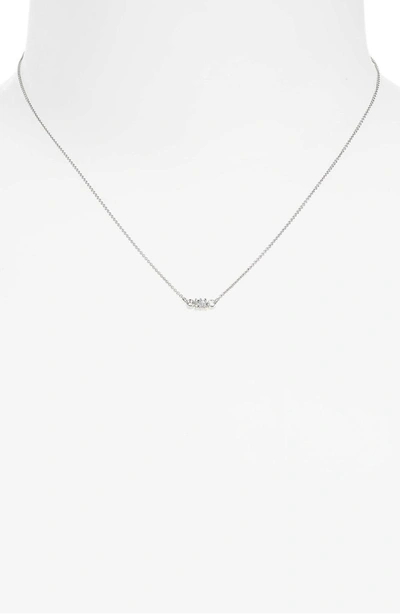 Shop Dana Rebecca Designs Sadie Diamond Baguette Pendant Necklace In White Gold