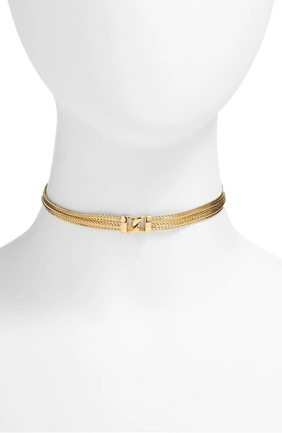 Shop Five And Two Gemma Choker Necklace In Gold