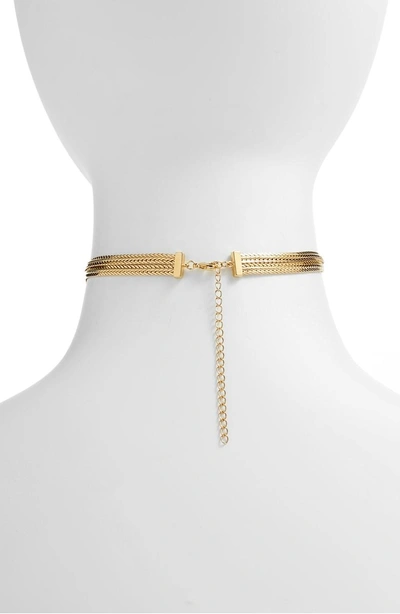 Shop Five And Two Gemma Choker Necklace In Gold