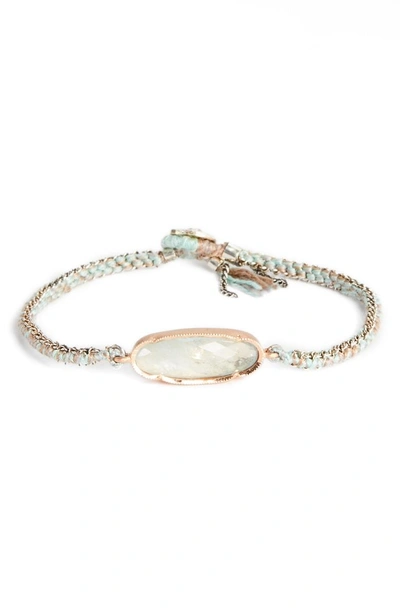 Shop Brooke Gregson Icicle Rose Aquamarine Bracelet In Pink