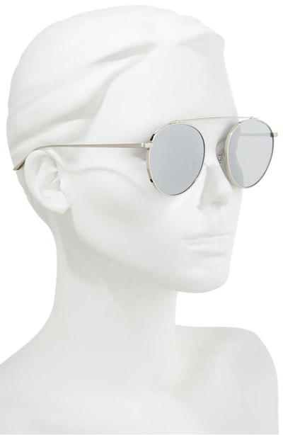 Shop Vedi Vero 53mm Round Sunglasses In Rose Gold/pink Mirror