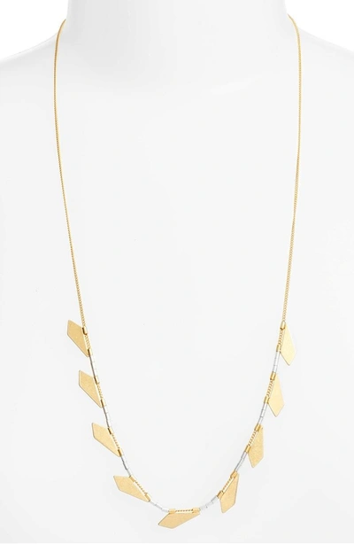 Shop Madewell Shapemix Chain Necklace In Vintage Gold