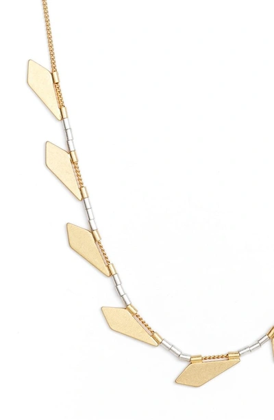 Shop Madewell Shapemix Chain Necklace In Vintage Gold