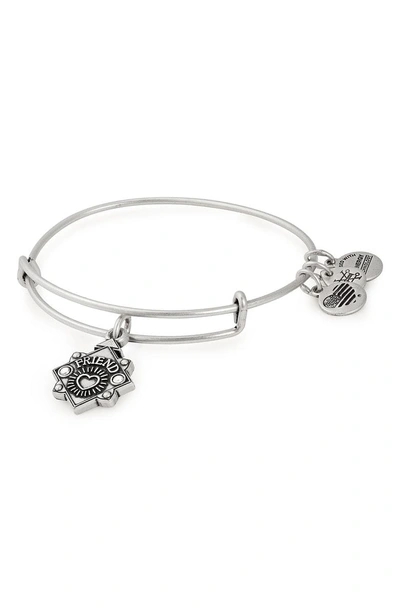 Shop Alex And Ani Because I Love You Friend Bracelet In Silver