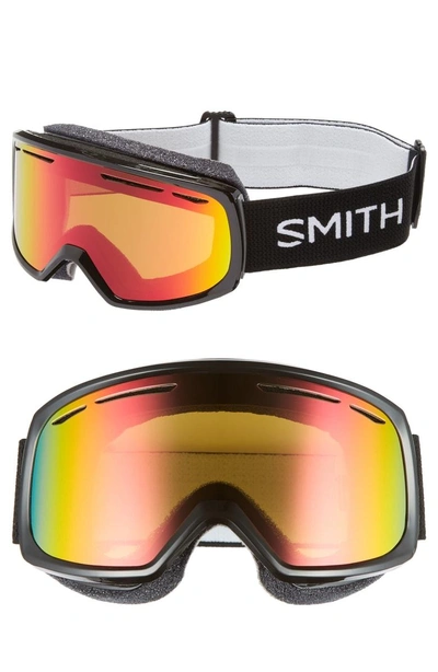 Shop Smith Drift Snow Goggles In Black/ Mirror