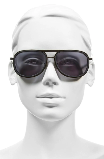 Shop Linda Farrow 58mm Sunglasses - Black/ Matte Silver