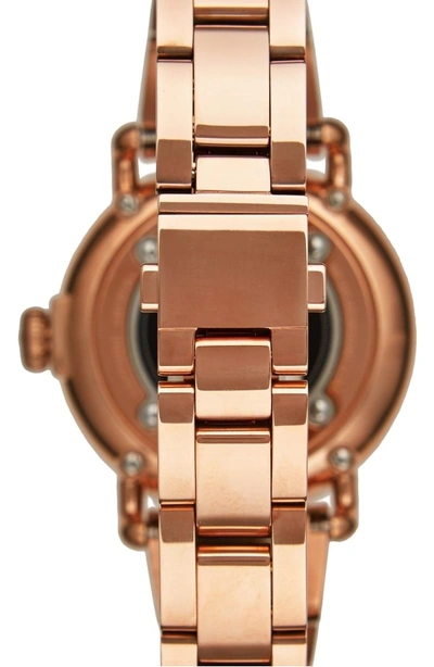 Shop Shinola 'the Runwell' Bracelet Watch, 36mm In Rose Gold/ Navy