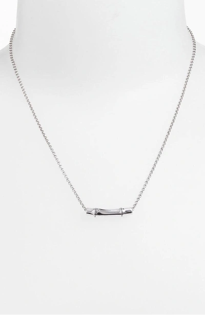 Shop John Hardy 'bamboo' Slide Pendant Necklace In Sterling Silver
