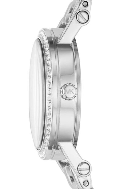 Shop Michael Kors Petite Norie Bracelet Watch, 28mm In Silver
