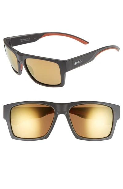 Shop Smith Outlier 2xl 59mm Polarized Sunglasses - Matte Gravy