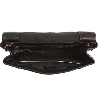 Shop Ted Baker Parson Leather Crossbody Bag - Black