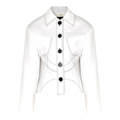Shop Ellery Modular Contrast-stitch Cotton Jacket