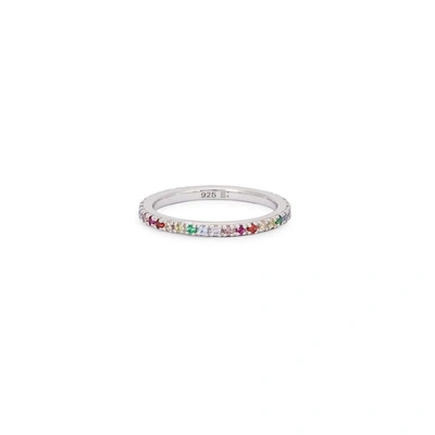 Shop Rosie Fortescue Rhodium-plated Sterling Silver Ring