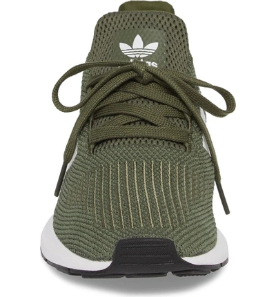 Shop Adidas Originals Swift Run Sneaker In Base Green/ White/ Black