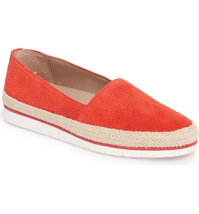 Shop Donald Pliner Palm Slip-on Sneaker In Poppy Suede