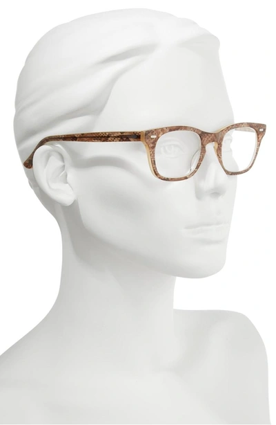 Shop Corinne Mccormack 'toni' 48mm Reading Glasses - Brown Snake