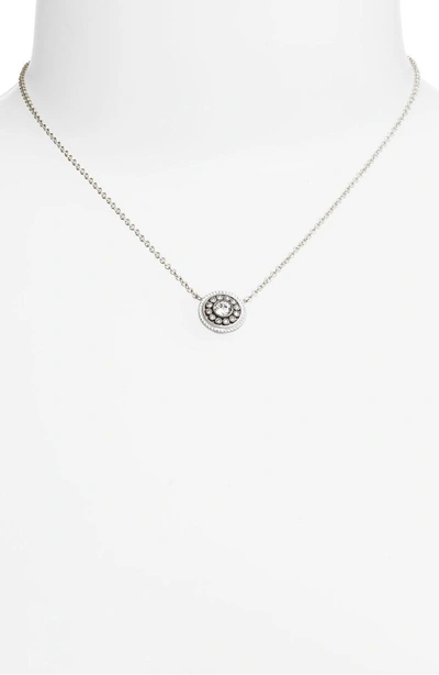 Shop Freida Rothman 'hamptons' Nautical Button Pendant Necklace In Silver/ Black