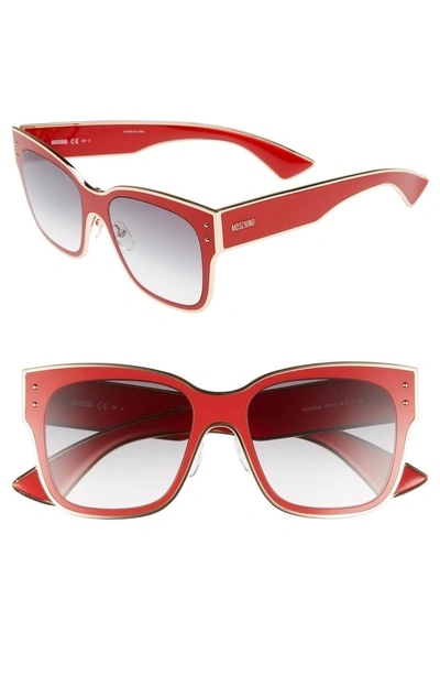 Shop Moschino 55mm Cat Eye Sunglasses - Red