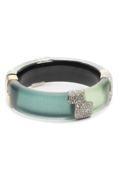 Shop Alexis Bittar Crystal Encrusted Colorblocked Bracelet In Roxbury Mix