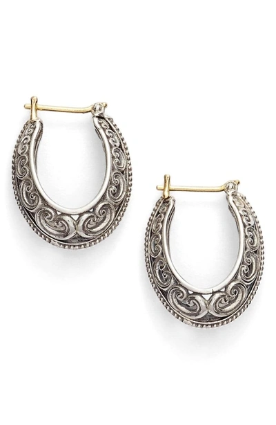 Shop Konstantino 'penelope' Filigree Hoop Earrings In Silver
