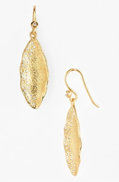 Shop Melinda Maria 'mademoiselle' Pod Drop Earrings In Gold/ Clear