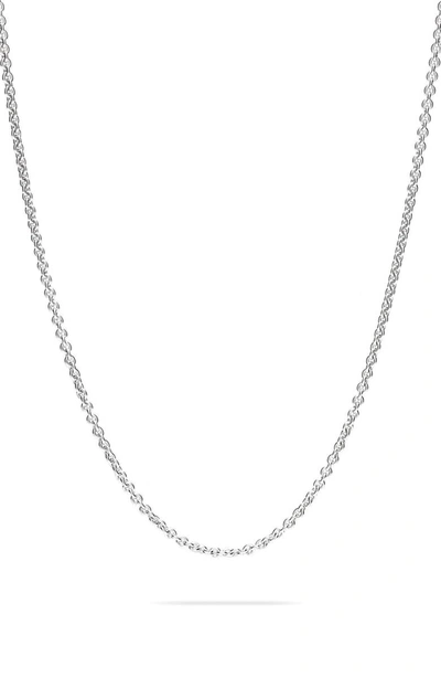 Shop Tom Wood Rolo Silver Chain Necklace In 925 Sterling Silver