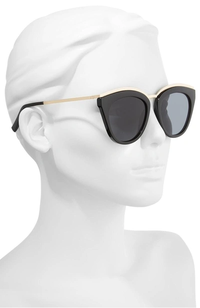 Shop Le Specs Eye Slay 52mm Cat Eye Sunglasses - Black