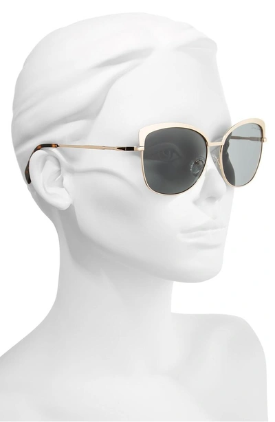 Shop Draper James 60mm Cat Eye Sunglasses In Shiny Gold