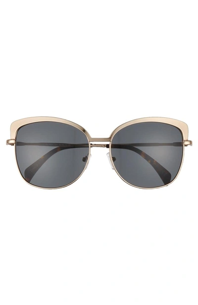 Shop Draper James 60mm Cat Eye Sunglasses In Shiny Gold