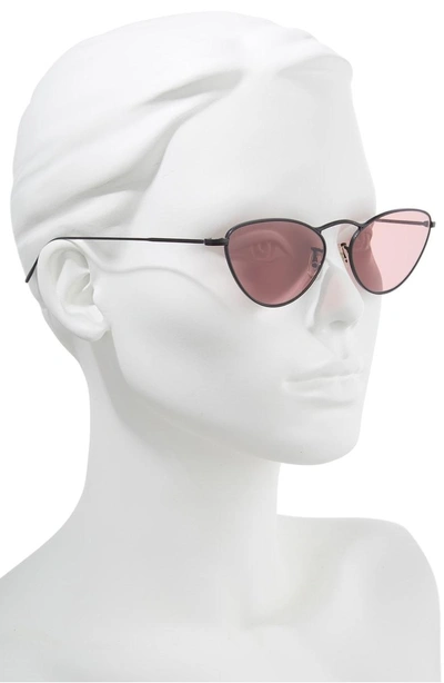Shop Oliver Peoples Lelaina 56mm Photochromic Cat Eye Sunglasses In Purple/ Black