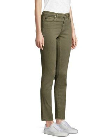 Shop Ag Prima Sateen Cigarette Jeans In Sulfur Dried Aves