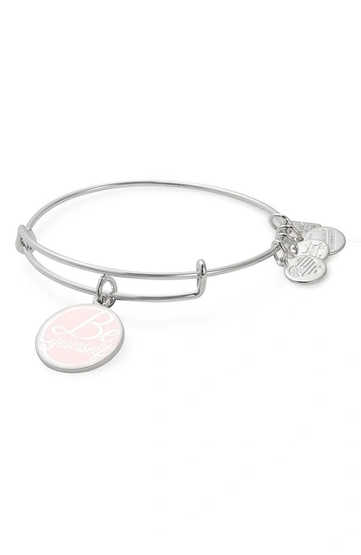 Shop Alex And Ani Be Yourself Bangle In Silver