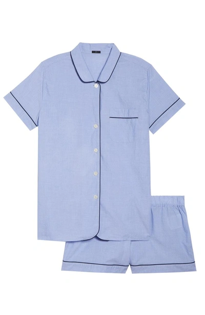 Shop Jcrew Tipped Short Pajamas In Hydrangea