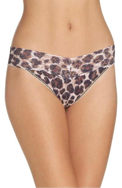 Shop Hanky Panky Print Low Rise Thong In Sophisticate