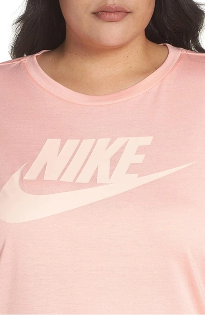 Shop Nike Essential Tee In Bleached Coral/ Sail
