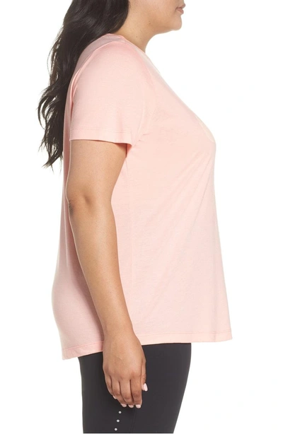 Shop Nike Essential Tee In Bleached Coral/ Sail