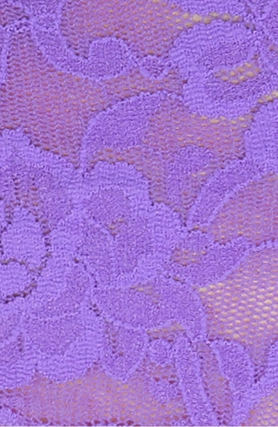 Shop Hanky Panky Regular Rise Lace Thong In Royal Purple