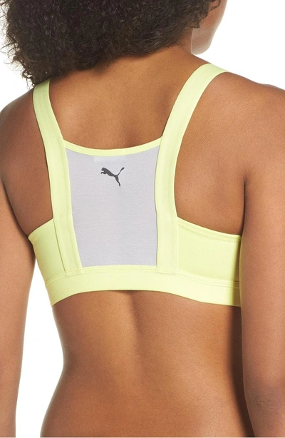 Shop Puma Curl Sports Bra In Sunny Lime