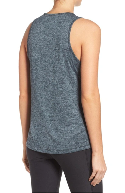 Shop Nike Dry Training Tank In Black/ Heather/ Cool Grey