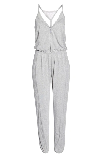 Shop Splendid Romper Pajamas In Light Heather Grey