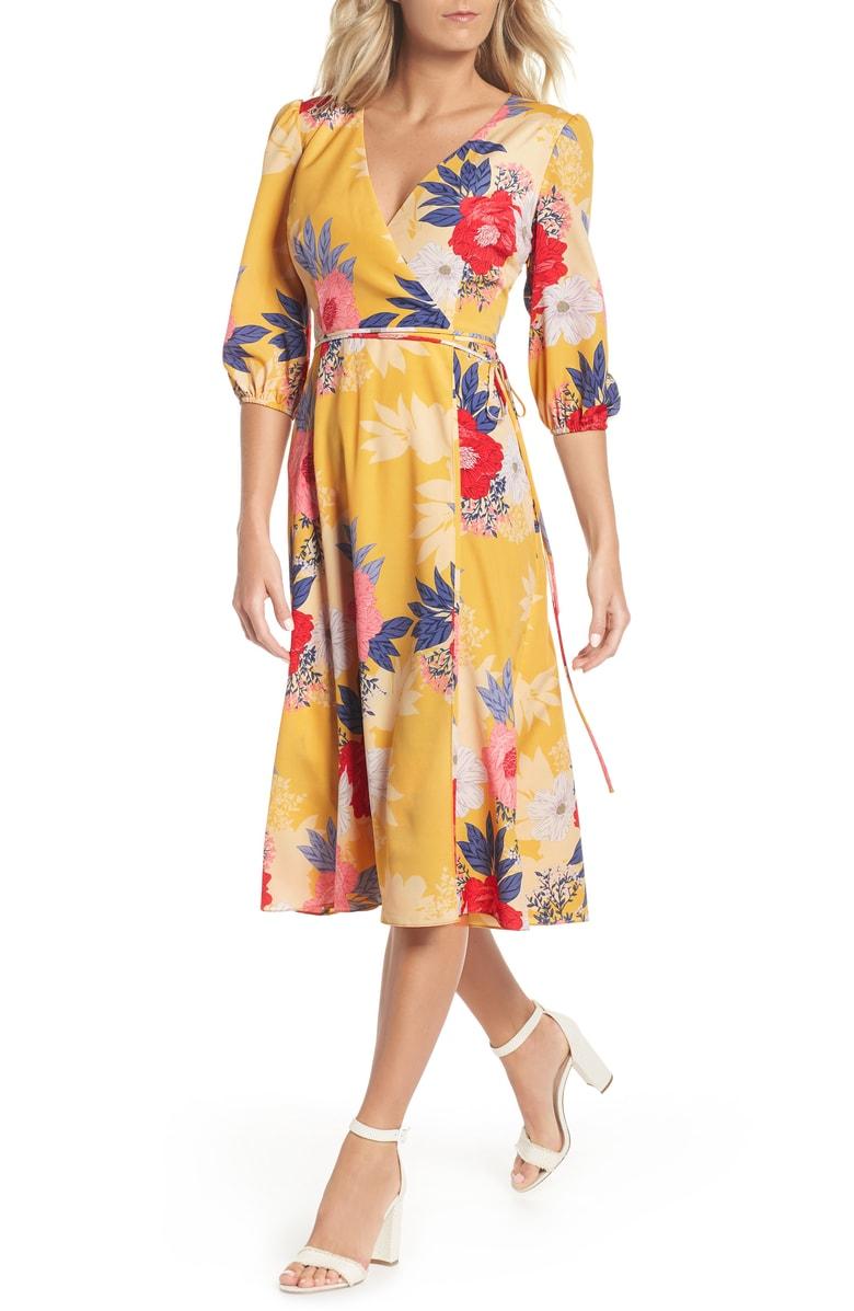 eliza j dresses yellow