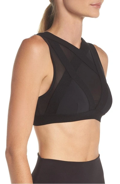 Shop Alo Yoga Bandage Sports Bra In Black