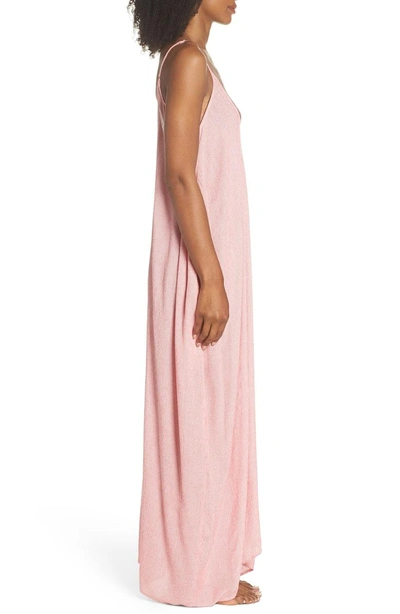 Shop Elan Cover-up Maxi Dress In Red Stripe