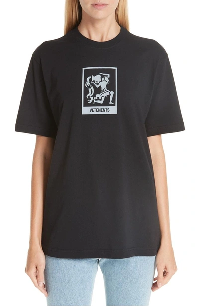 Shop Vetements Horoscope T-shirt In Black/ Aquarius