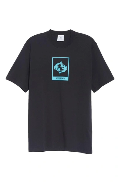 Shop Vetements Horoscope T-shirt In Black/ Pisces