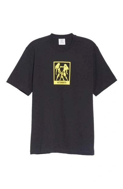 Shop Vetements Horoscope T-shirt In Black/ Gemini